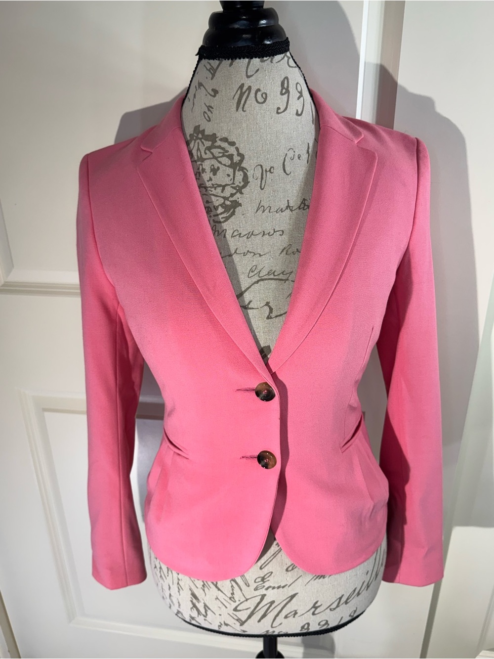 H&M Pink Tailored Blazer Jacket 6